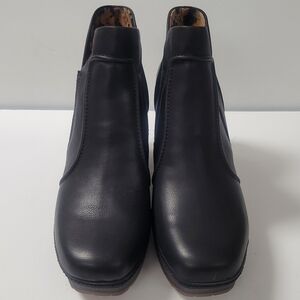 Korks Robin Platform Boot Sz 9.5 Black